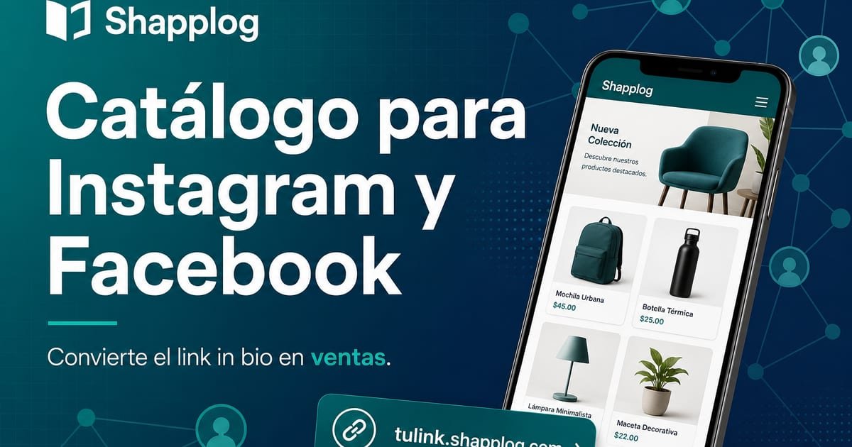 Catálogo de Instagram Shapplog como destino del link in bio