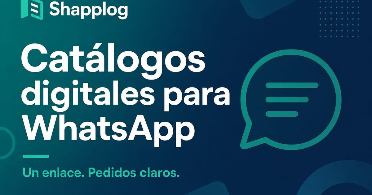 Catálogo digital de Shapplog listo para compartir por WhatsApp